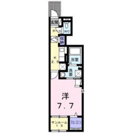 岩切駅 徒歩17分 1階の物件間取画像